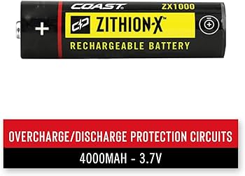 Coast ZX1000 ZITHION-X Li-Ion Rechargeable Battery for The XP11R Coast ZX1000 ZITHION-X Li-Ion Rechargeable Battery for The XP11R
